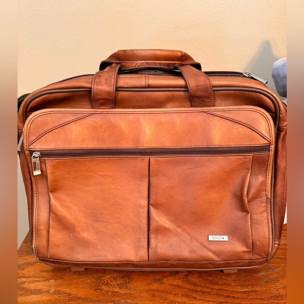 Solo Leather Laptop Bag